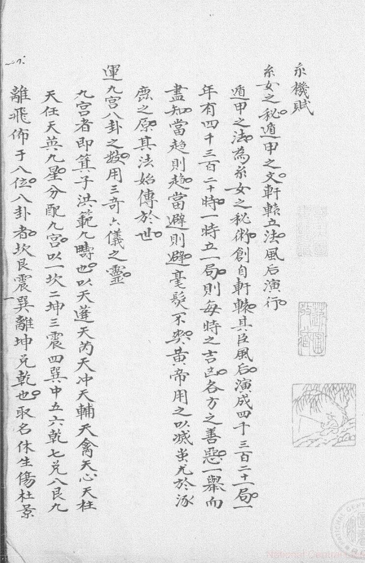 钦天监奇门遁甲秘本《武侯奇门遁甲玄机赋》